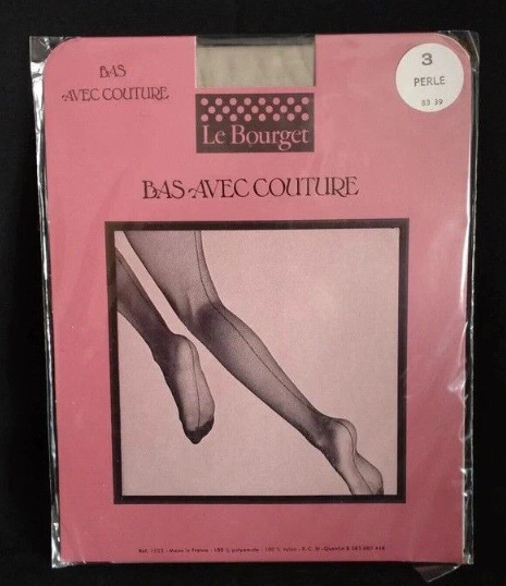 Le Bourget Vintage Nylon Stockings Small Calze Strumpfe