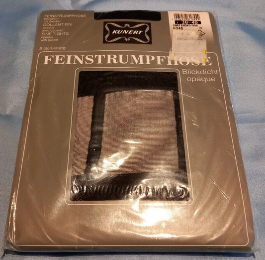 Vintage Strumpfhosen Kunert Größe M/L Schwarze Kunert Collant Strumpfhose