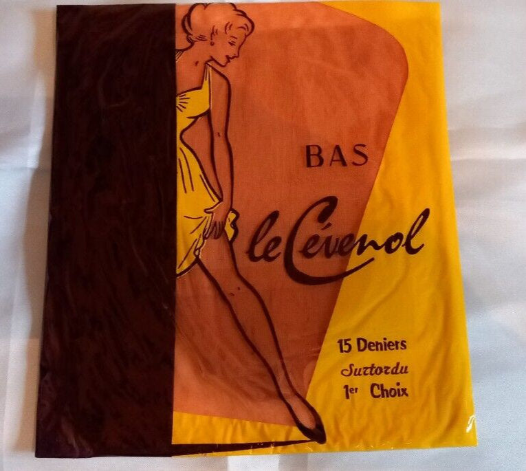 Le Cévenol Fully Fashioned Stockings non snag Reinforced Heel Toe Vintage Nylons Sizes M L XL Calze strumpfe reggicalze collectors