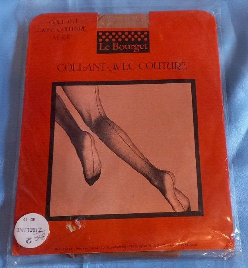 Tights Vintage Tights Le Bourget colour Brown strumpfhosen Collants Size M